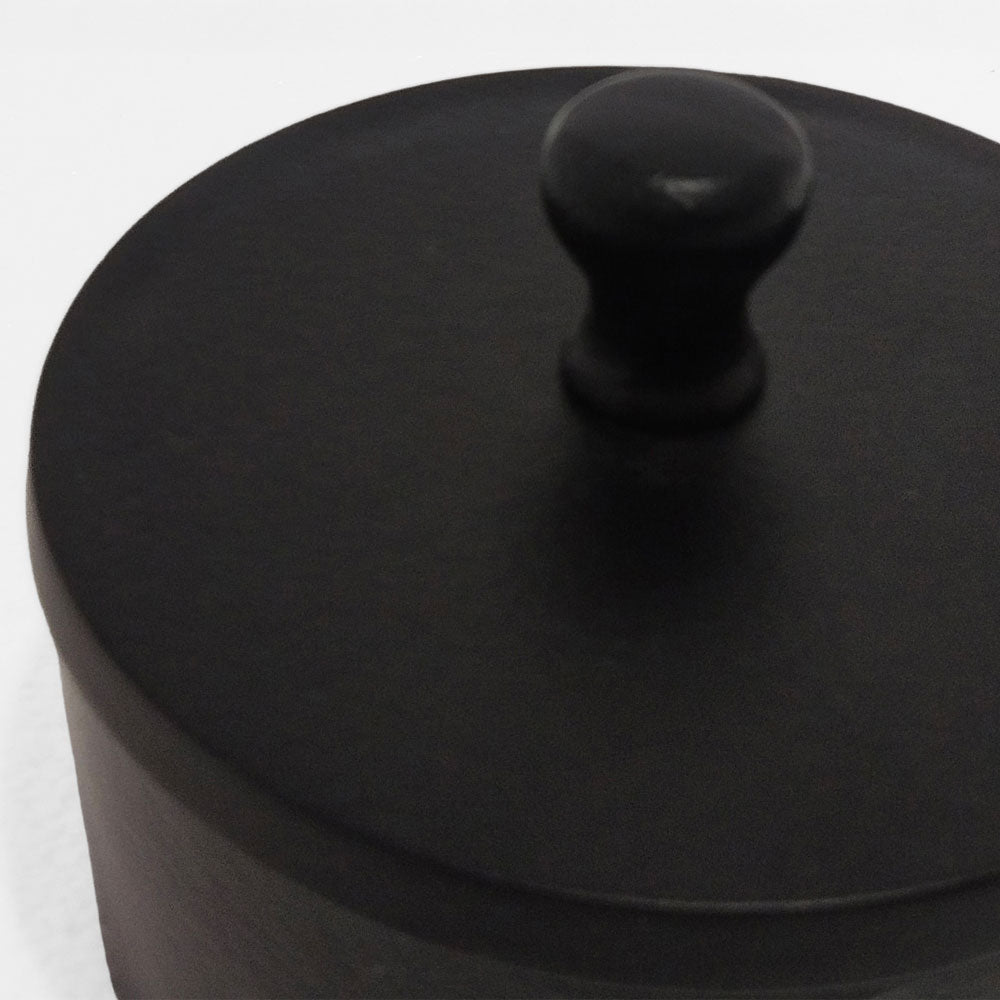 BOITE ΔΟΧΕΙΟ ΑΠΟΘΗΚΕΥΣΗΣ ΜΕ ΚΑΠΑΚΙ 14x14x10cm ΑΛΟΥΜΙΝΙΟ ΜΑΥΡΟ