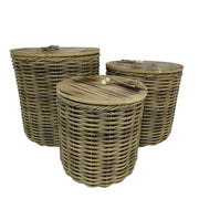 Κουτί αποθήκευσης Kegan 41 εκ. από rattan