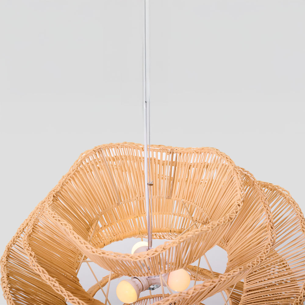 Φωτιστικό οροφής Aurora από rattan