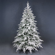 CHRISTMAS DREAMS ΧΡΙΣΤΟΥΓΕΝΝΙΑΤΙΚΟ ΔΕΝΤΡΟ ΧΙΟΝΙΣΜΕΝΟ 130x130x180cm PE/PVC ΠΡΑΣΙΝΟ ΛΕΥΚΟ