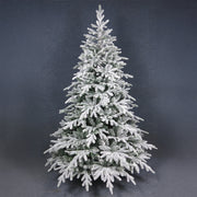 CHRISTMAS DREAMS ΧΡΙΣΤΟΥΓΕΝΝΙΑΤΙΚΟ ΔΕΝΤΡΟ ΧΙΟΝΙΣΜΕΝΟ 150x150x210cm PE/PVC ΠΡΑΣΙΝΟ ΛΕΥΚΟ