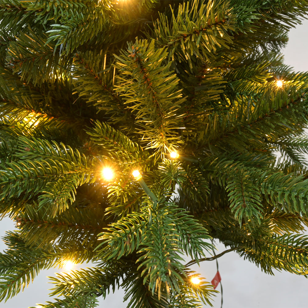 STARLIGHT FIR ΧΡΙΣΤΟΥΓΕΝΝΙΑΤΙΚΟ ΔΕΝΤΡΟ LED ΦΩΤΑ 115x115x210cm PE/PVC ΠΡΑΣΙΝΟ LED/COPPER