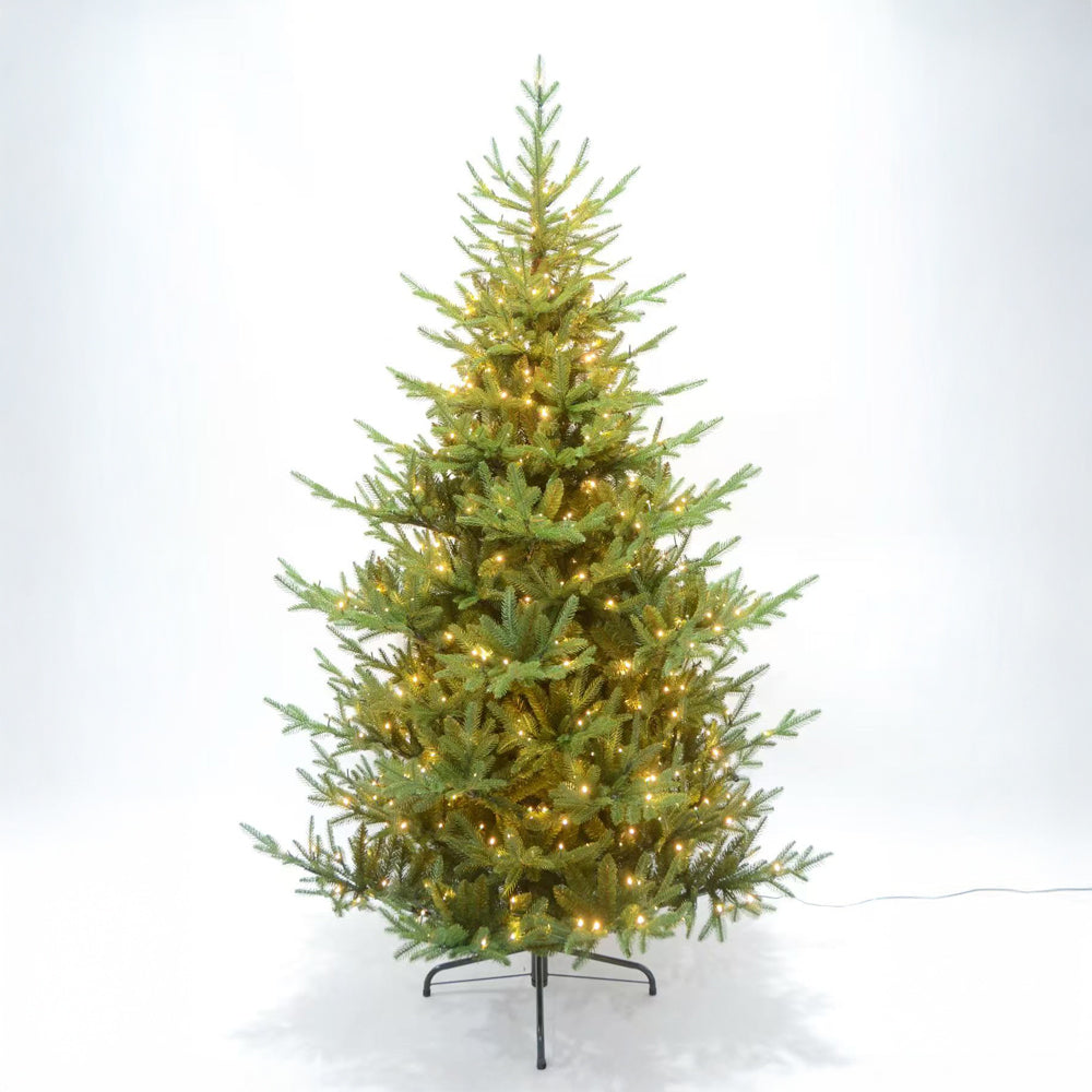 NATALE GLOW ΧΡΙΣΤΟΥΓΕΝΝΙΑΤΙΚΟ ΔΕΝΤΡΟ LED ΦΩΤΑ 155x155x210cm PE/PVC ΠΡΑΣΙΝΟ LED/COPPER