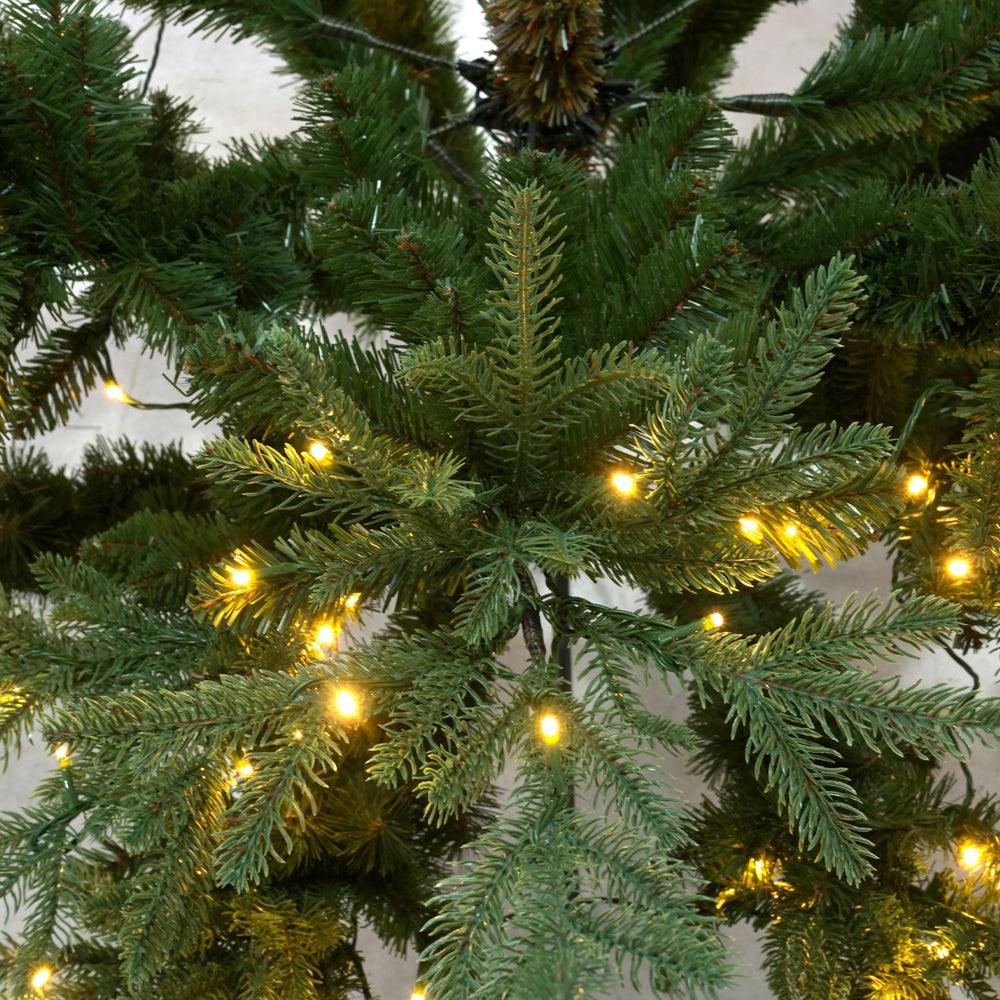 NATALE GLOW ΧΡΙΣΤΟΥΓΕΝΝΙΑΤΙΚΟ ΔΕΝΤΡΟ LED ΦΩΤΑ 155x155x210cm PE/PVC ΠΡΑΣΙΝΟ LED/COPPER