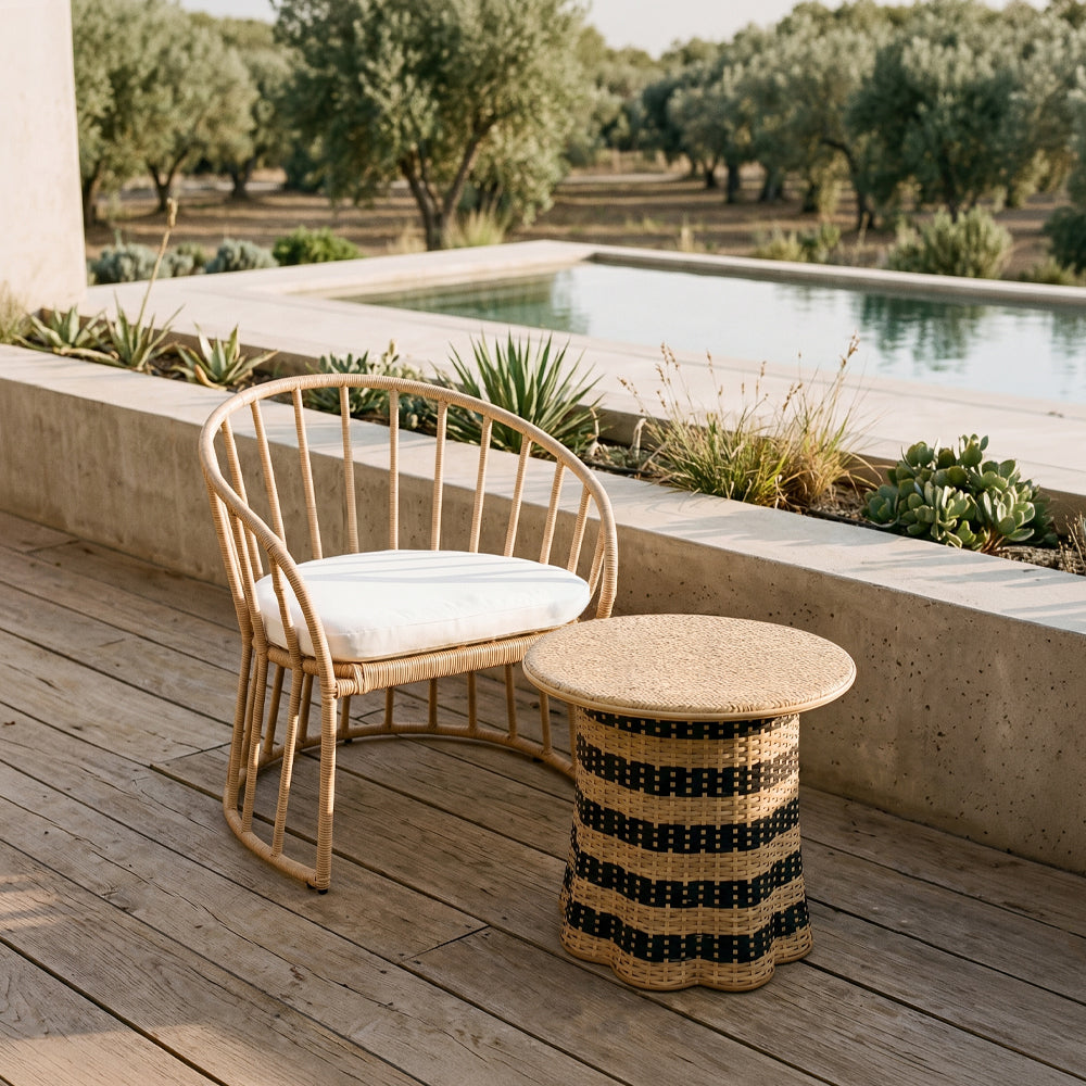 Τραπεζάκι σαλονιού Nubia 60 εκ. από rattan