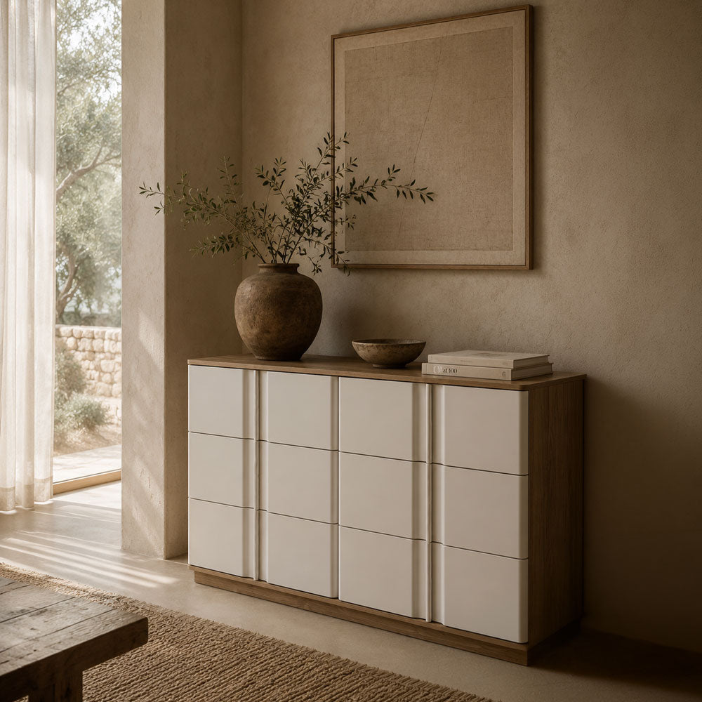 Συρταριέρα Ivory 120 εκ. 6 συρταριών