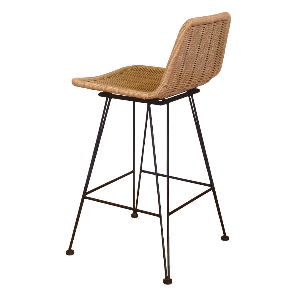 Σκαμπό μπαρ κήπου Denmark από rattan