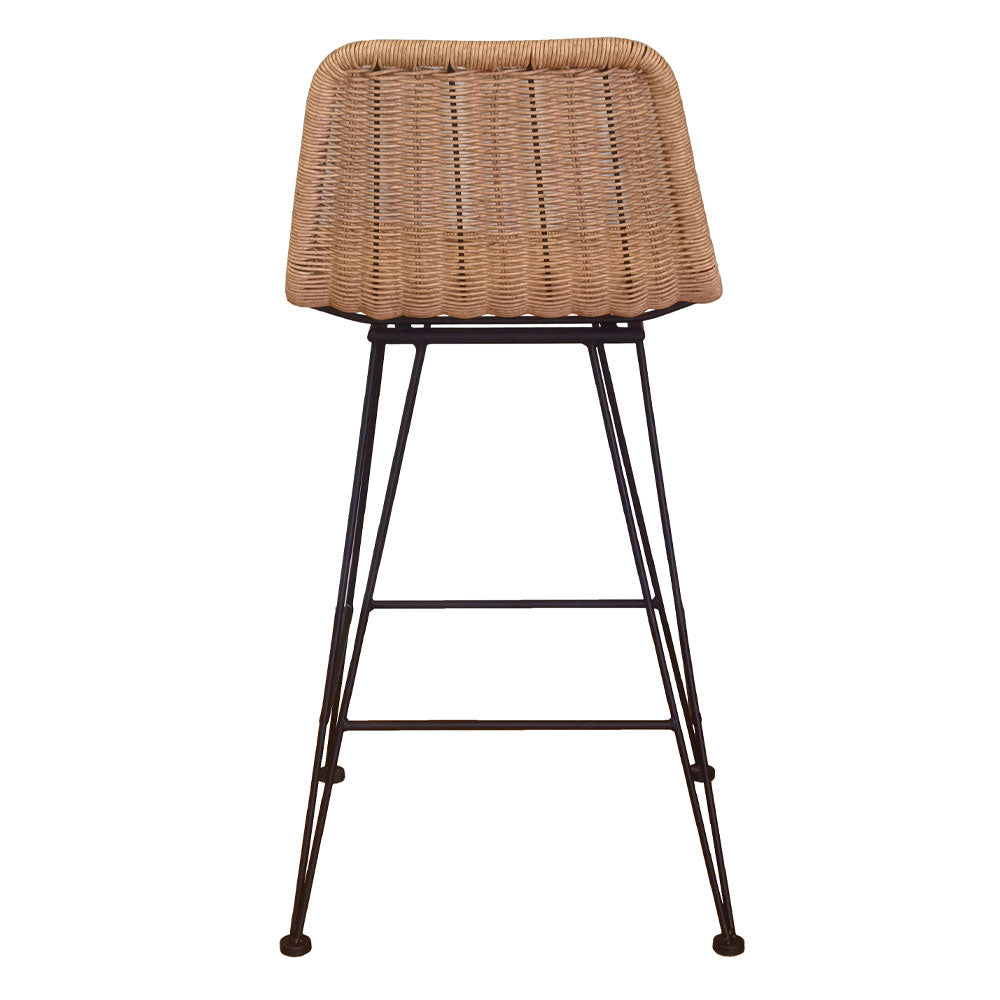 Σκαμπό μπαρ κήπου Denmark από rattan