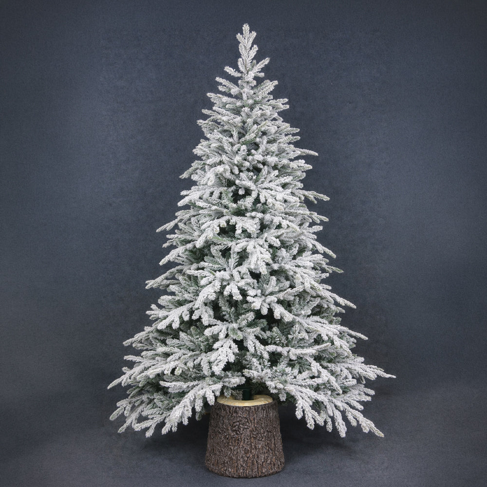 TREE BASE STAND ΚΟΡΜΟΣ 26x26x35cm MgO ΚΑΦΕ ΜΕΤΑΛΛΟ