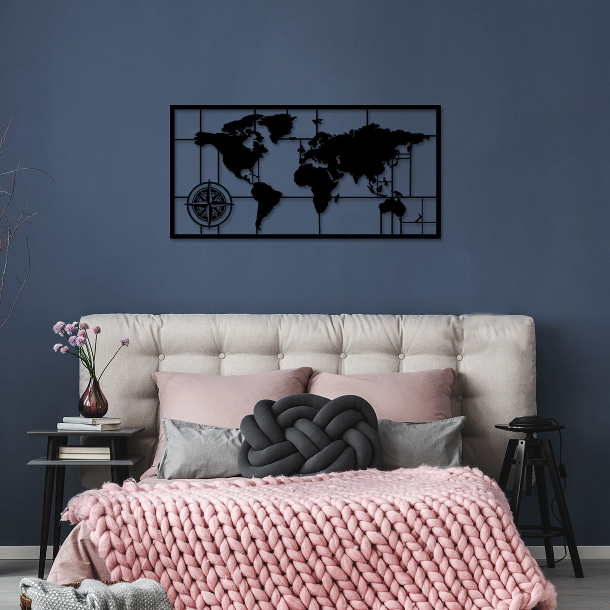 World Map Metal Decor 7