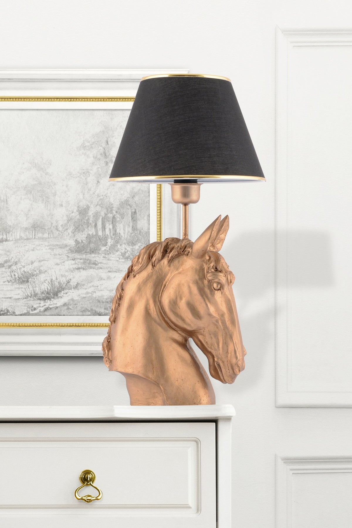 Horse - Black, Gold