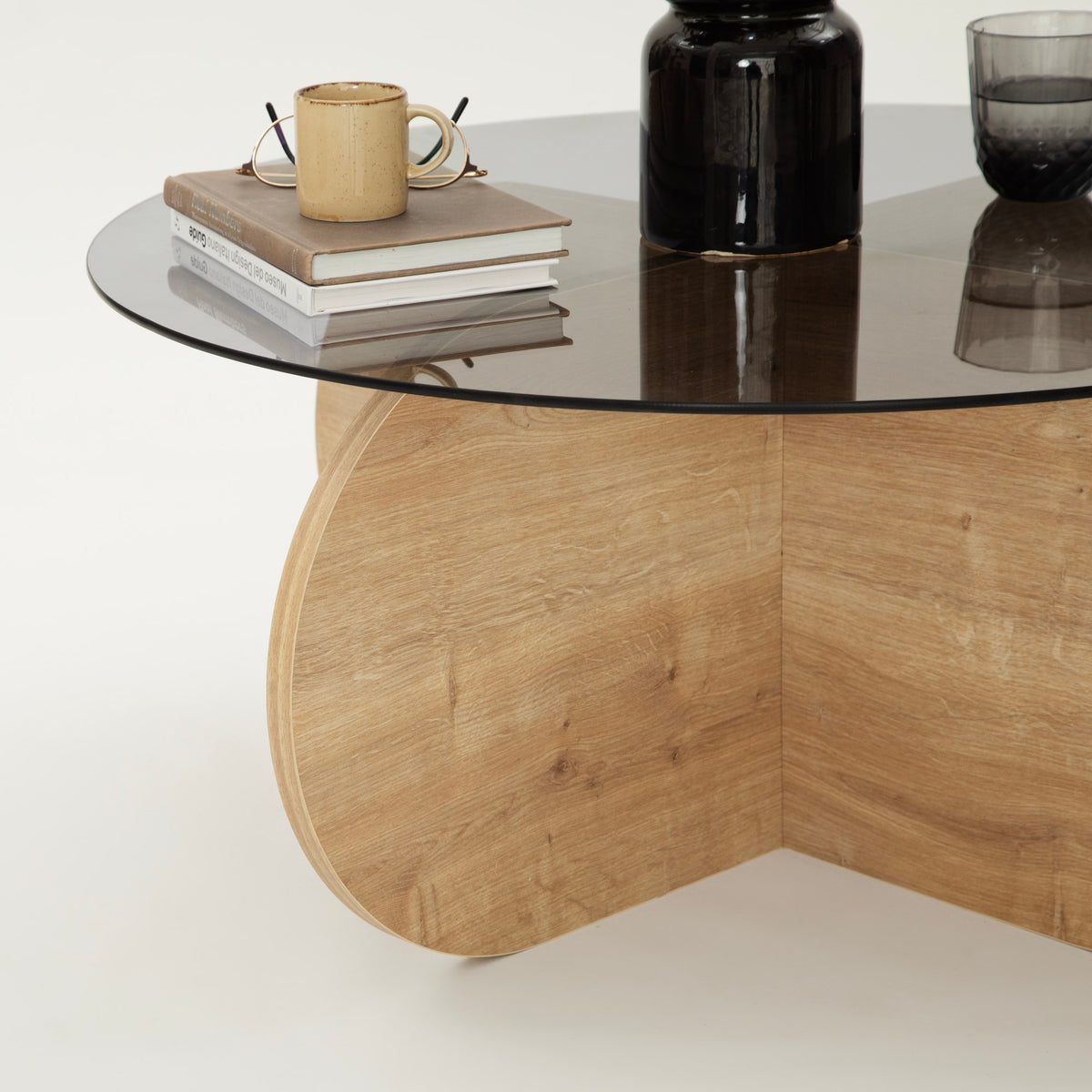Τραπεζάκι σαλονιού Doxa 75 εκ. γυάλινο