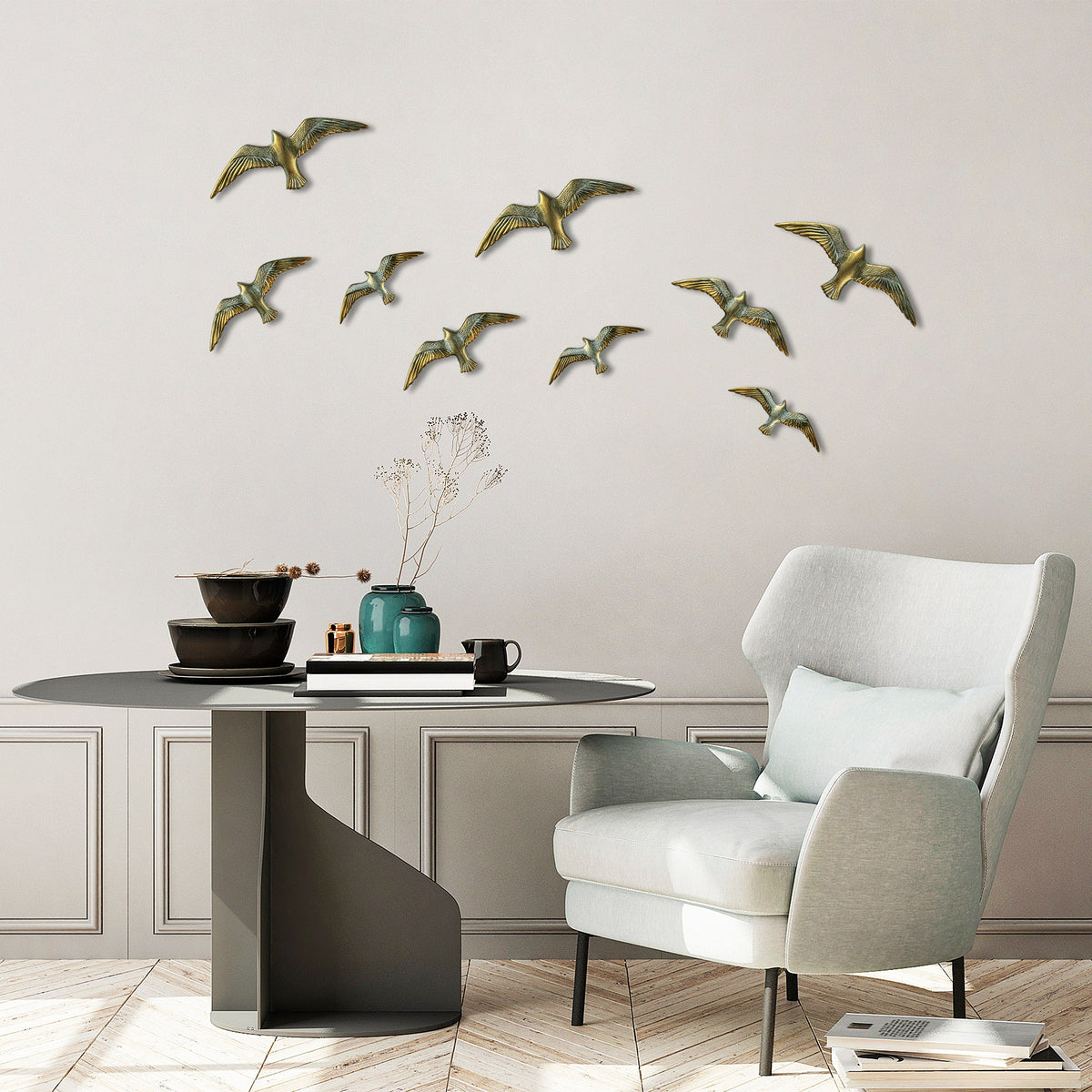 Flying Seagulls - 1