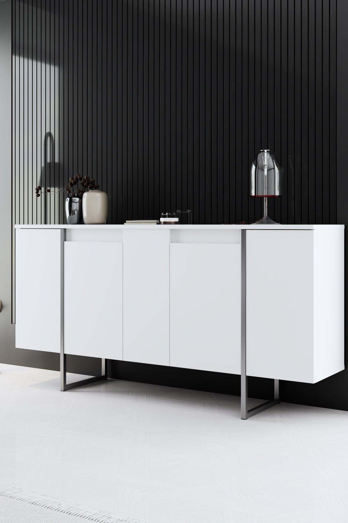 Luxe - White, Silver