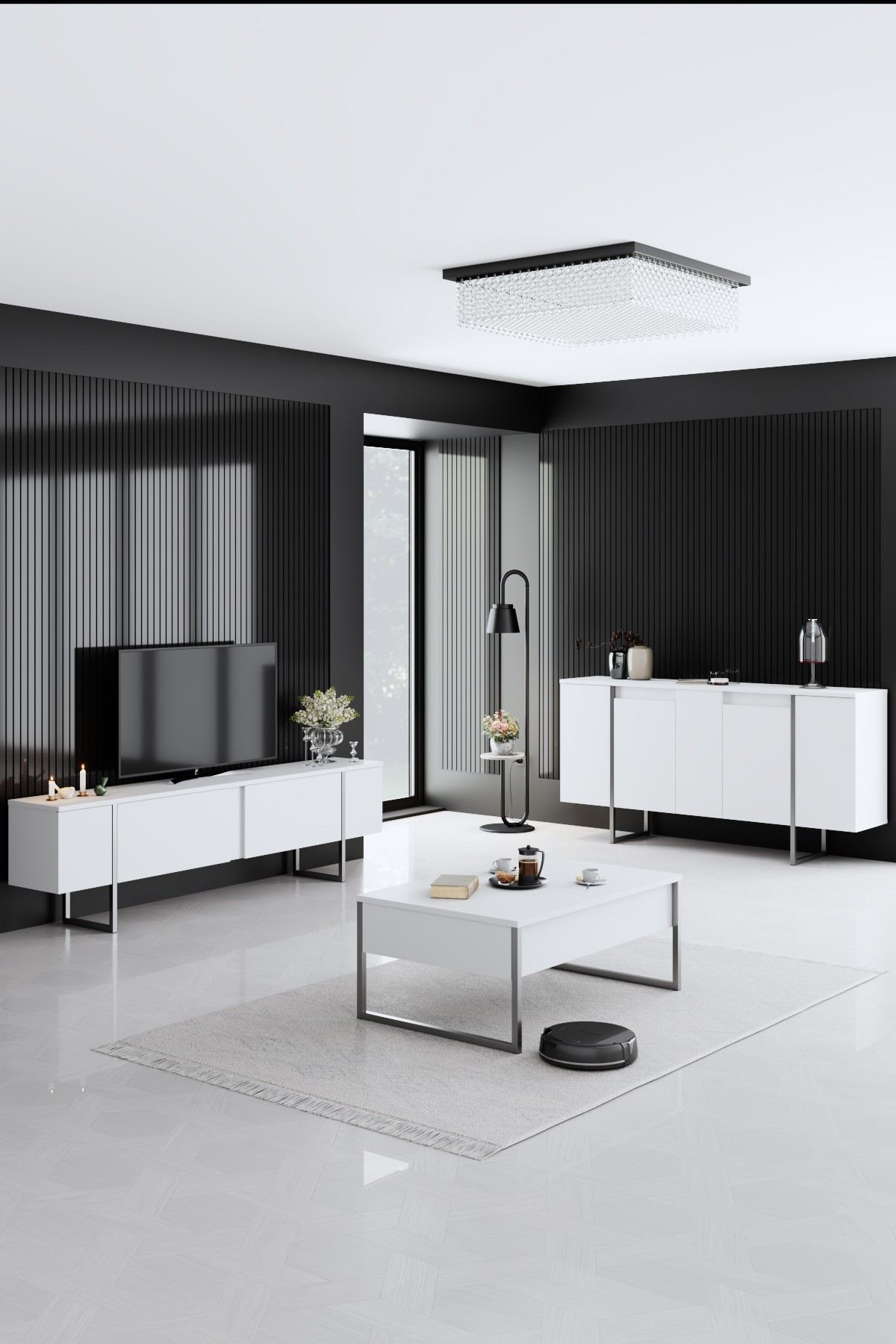 Luxe - White, Silver