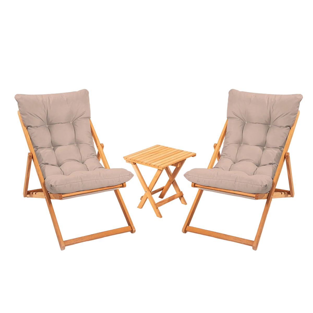Σετ κήπου 3τμχ Archangelos ξύλινο