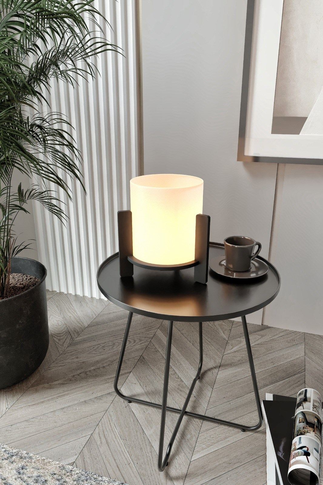 Pine Table Lamp - Black